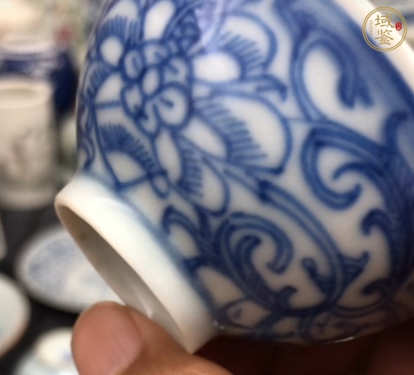 古玩陶瓷青花杯真品鑒賞圖