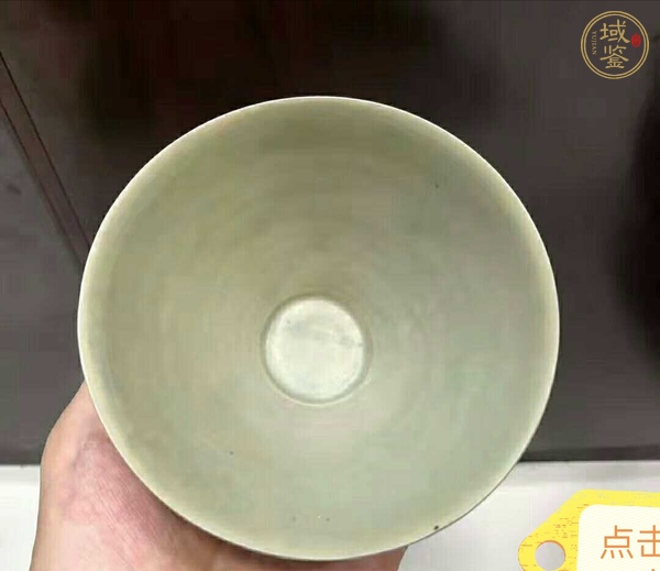 古玩陶瓷耀州窯青釉茶盞真品鑒賞圖