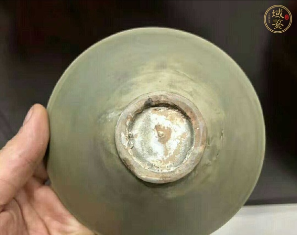 古玩陶瓷耀州窯青釉茶盞真品鑒賞圖