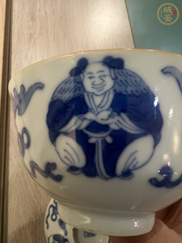 古玩陶瓷青花蓋碗真品鑒賞圖