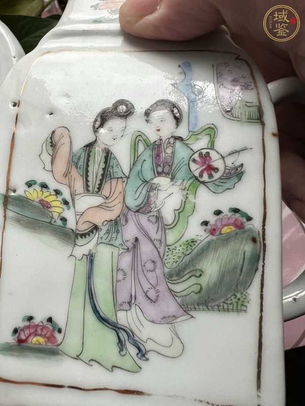 古玩陶瓷粉彩壺真品鑒賞圖