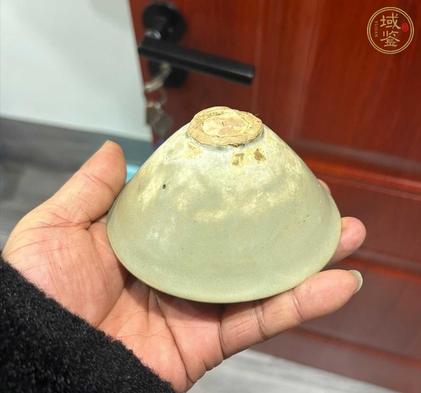 古玩陶瓷耀州窯青釉茶盞真品鑒賞圖