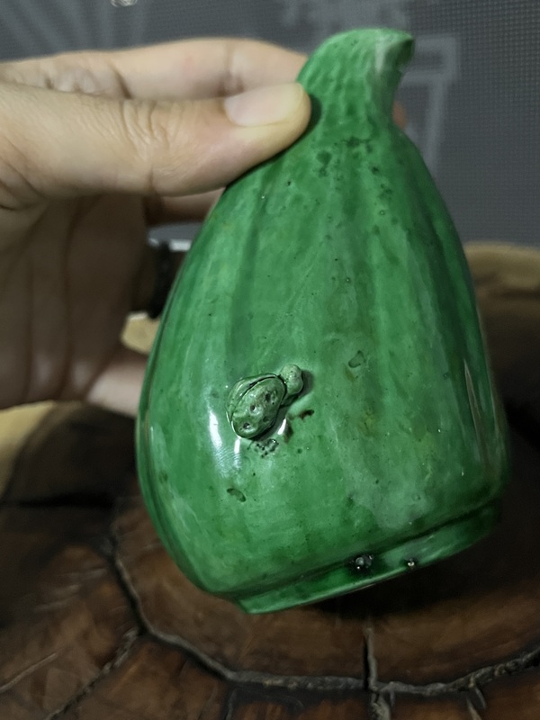 古玩陶瓷清末民初·綠釉瓷塑拍賣,當前價格999元