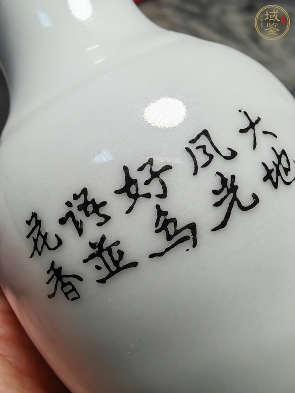 古玩陶瓷花鳥紋瓶真品鑒賞圖