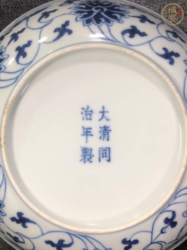 古玩陶瓷青花勾蓮盤(pán)真品鑒賞圖