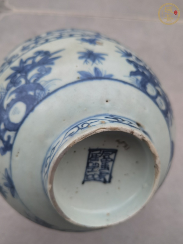 古玩陶瓷萬歷青花碗真品鑒賞圖