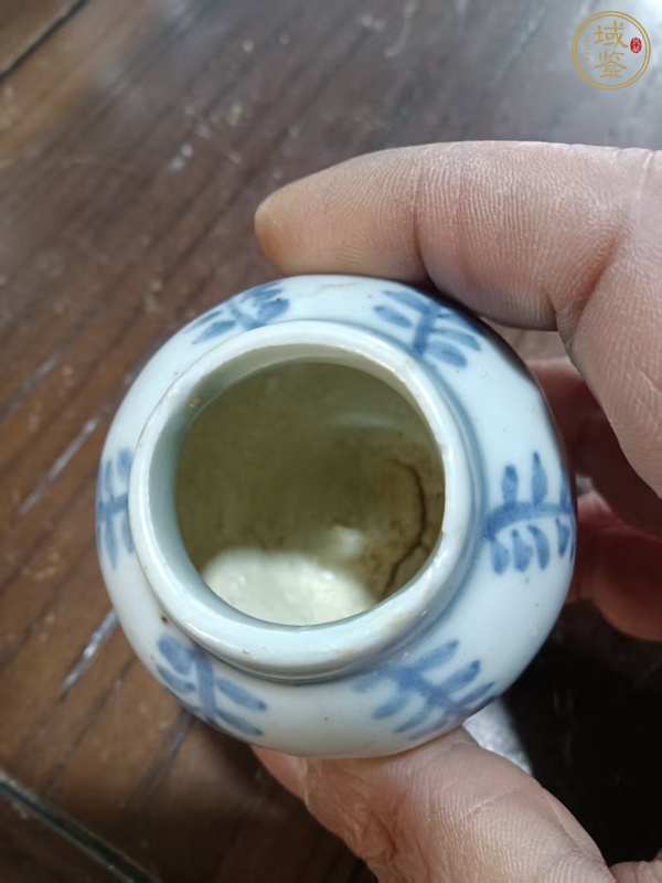 古玩陶瓷青花花卉小罐真品鑒賞圖