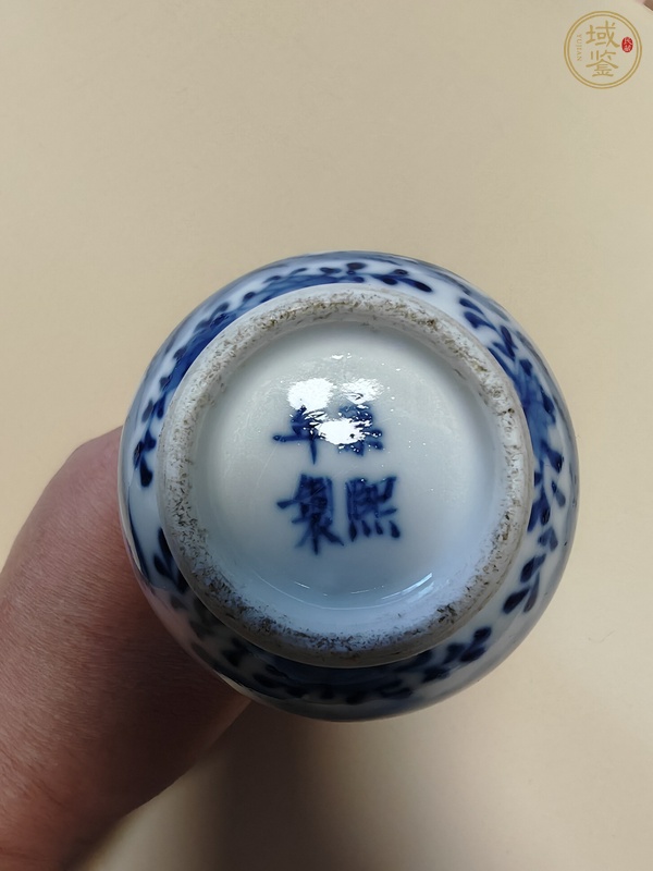 古玩陶瓷青花錐把瓶真品鑒賞圖