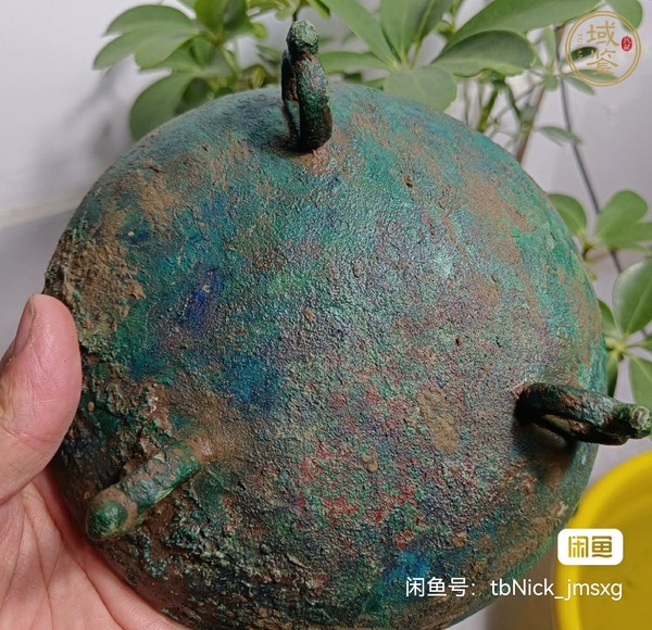 古玩銅器鼎蓋真品鑒賞圖