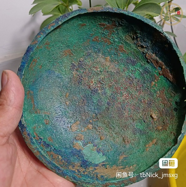 古玩銅器鼎蓋真品鑒賞圖