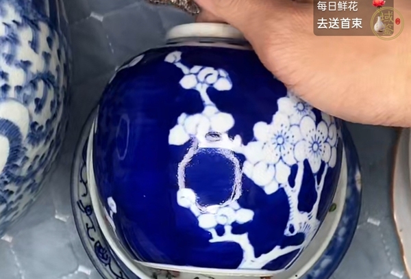 古玩陶瓷冰梅罐真品鑒賞圖