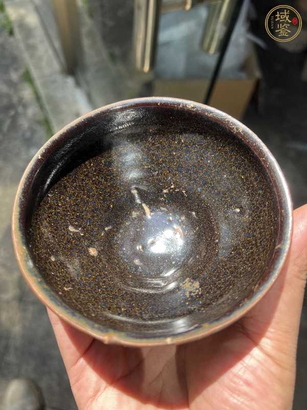 古玩陶瓷建窯系豹紋釉茶盞真品鑒賞圖