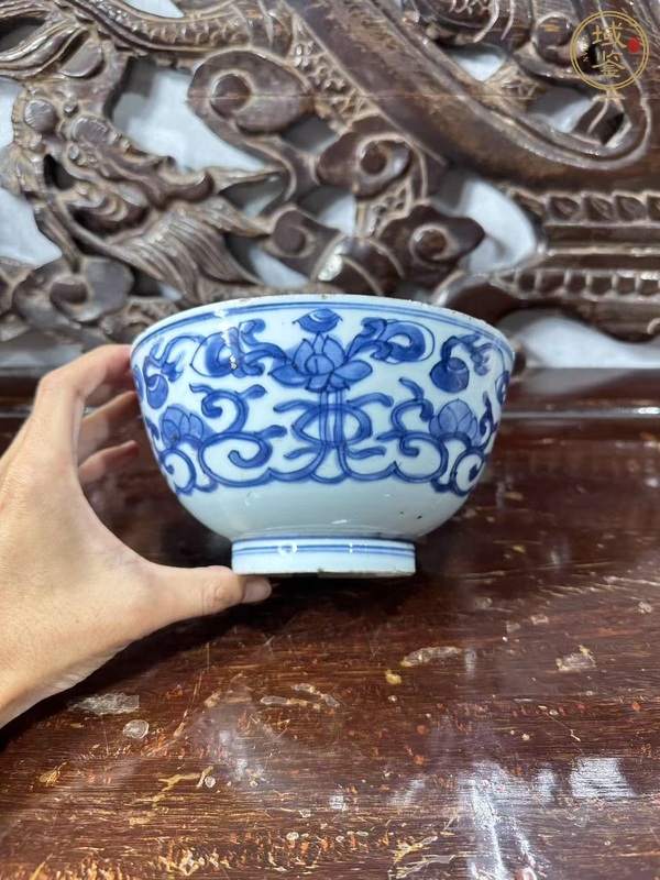 古玩陶瓷康熙青花碗真品鑒賞圖