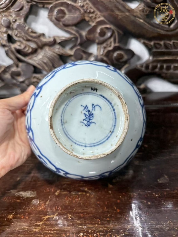 古玩陶瓷康熙青花碗真品鑒賞圖