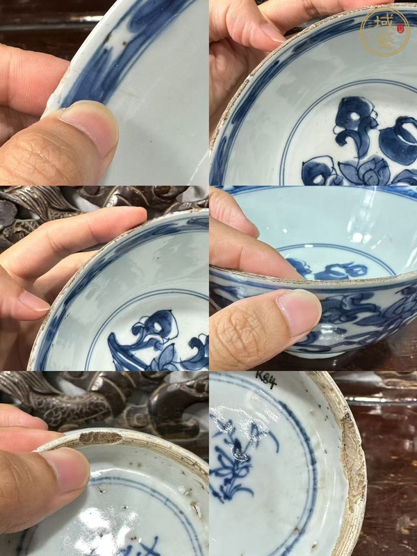 古玩陶瓷康熙青花碗真品鑒賞圖