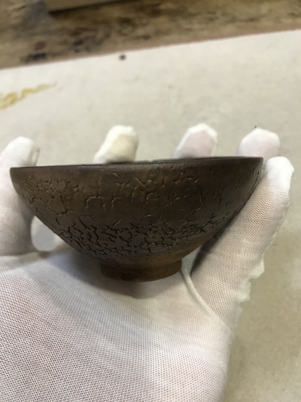 古玩陶瓷南宋建窯龜背盞拍賣,當前價格8600元