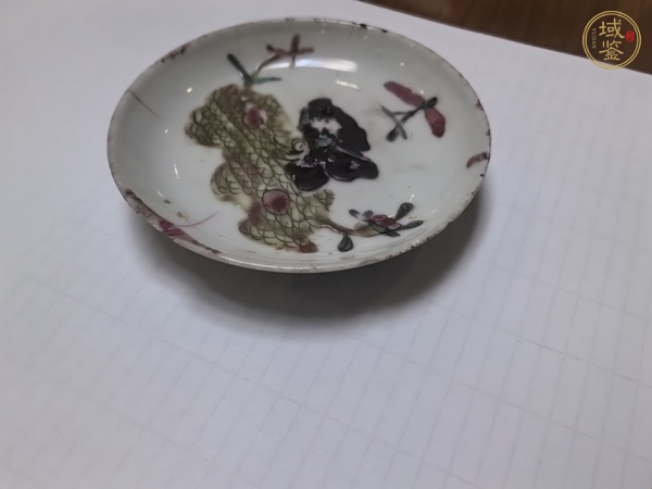 古玩陶瓷粉彩盤真品鑒賞圖