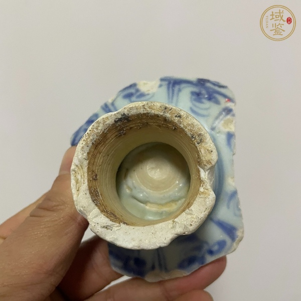 古玩陶瓷青花一把蓮紋標(biāo)本真品鑒賞圖