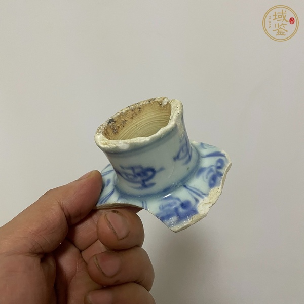 古玩陶瓷青花一把蓮紋標(biāo)本真品鑒賞圖