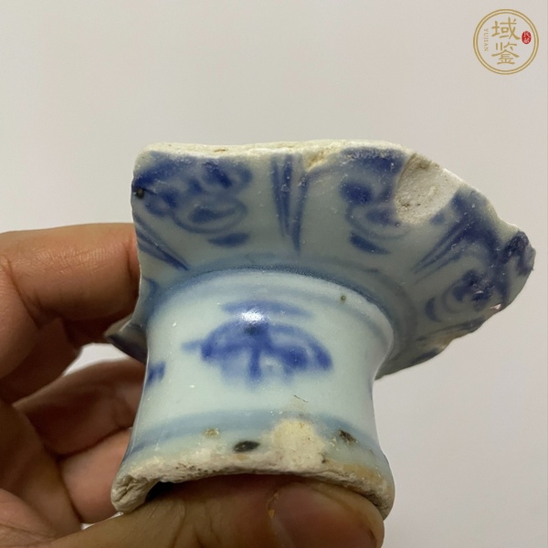 古玩陶瓷青花一把蓮紋標(biāo)本真品鑒賞圖