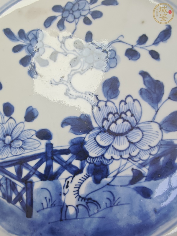 古玩陶瓷青花花卉紋八方真品鑒賞圖