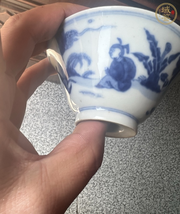 古玩陶瓷青花杯真品鑒賞圖