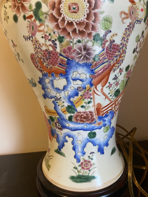 古玩陶瓷粉彩蓋瓶真品鑒賞圖