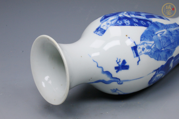 古玩陶瓷清晚期·青花八仙人物故事紋觀音瓶真品鑒賞圖