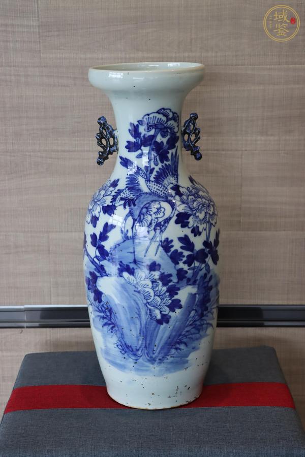 古玩陶瓷花鳥紋青花瓶真品鑒賞圖