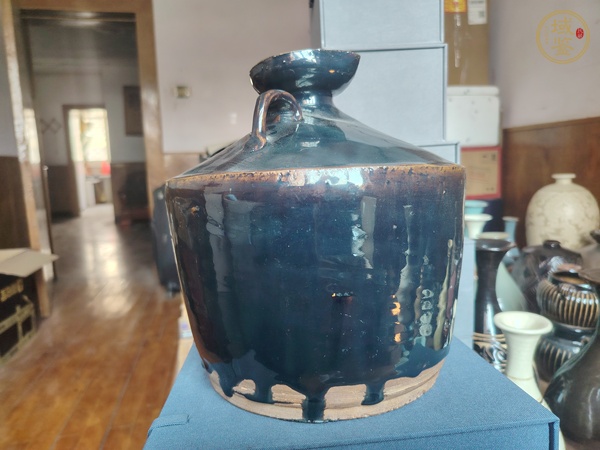 古玩陶瓷黑釉花澆真品鑒賞圖