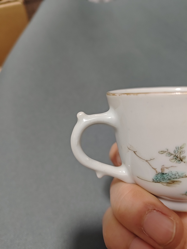 古玩陶瓷清晚·粉彩三娘教子紋執(zhí)杯拍賣(mài),當(dāng)前價(jià)格1500元