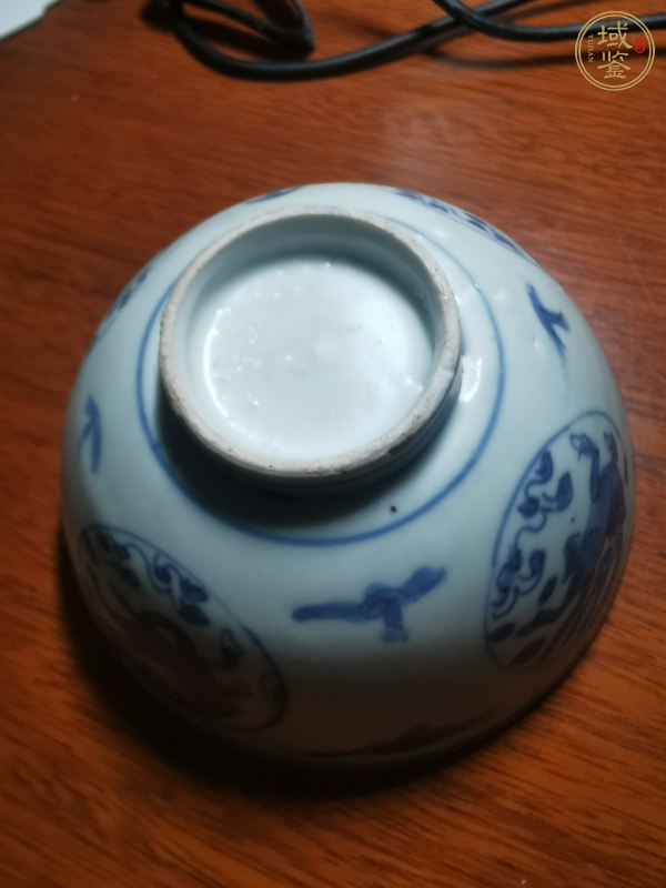 古玩陶瓷天馬紋青花小碗真品鑒賞圖