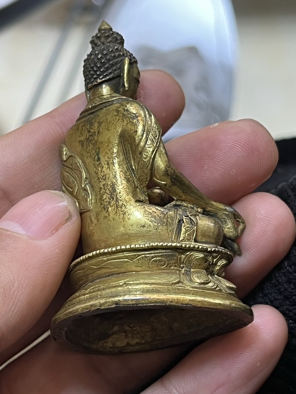 古玩銅器藥師佛拍賣，當前價格23000元