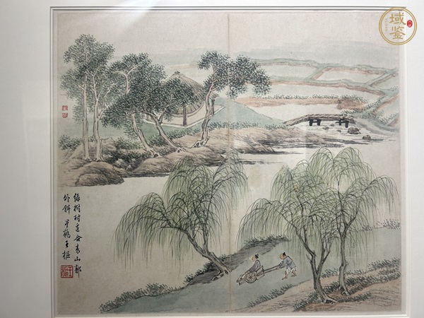 古玩字畫(huà)王樞山水真品鑒賞圖