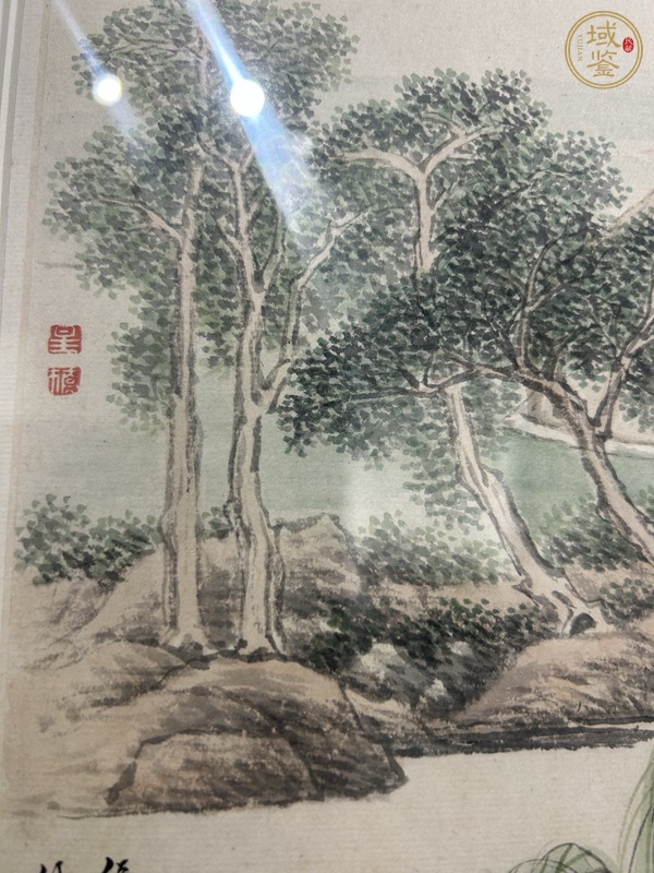 古玩字畫(huà)王樞山水真品鑒賞圖