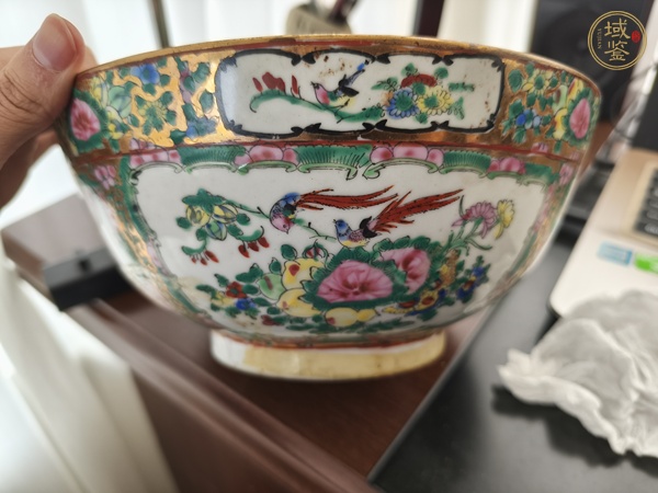 古玩陶瓷廣彩碗真品鑒賞圖