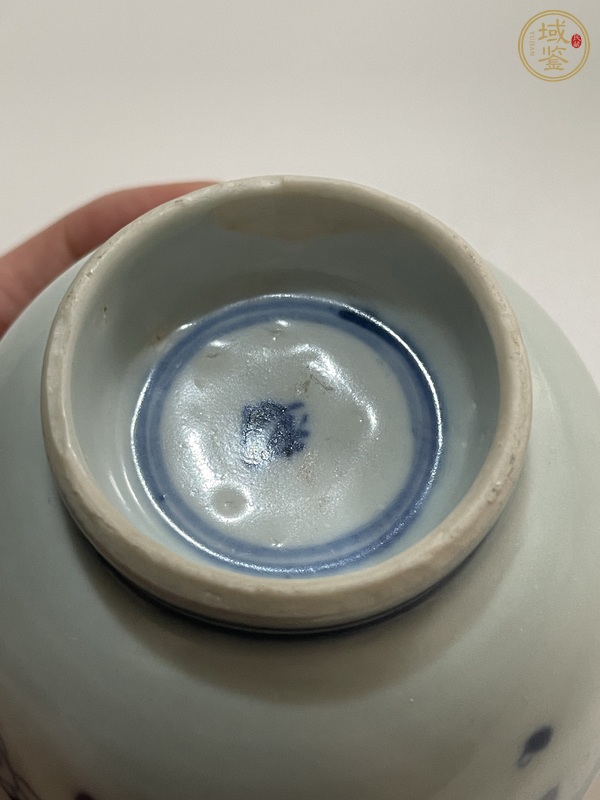 古玩陶瓷青花花卉紋杯真品鑒賞圖