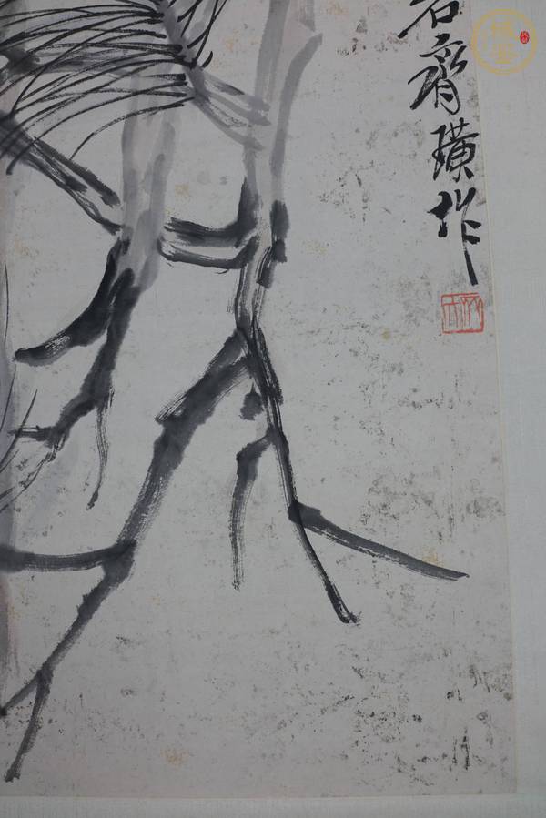 古玩字畫松鷹真品鑒賞圖