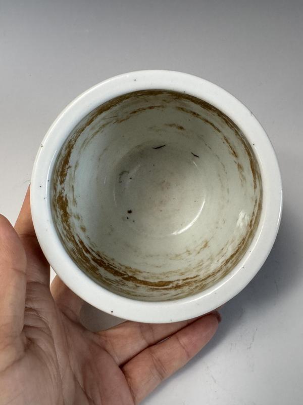古玩陶瓷清·五彩龍紋小缸拍賣,當前價格45000元