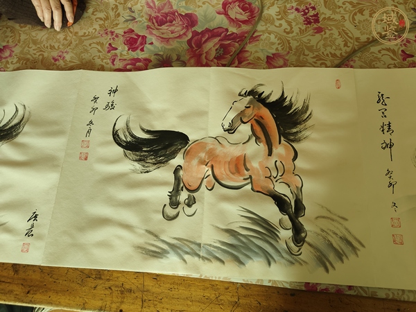 古玩字畫(huà)廣晨畫(huà)馬精品集真品鑒賞圖