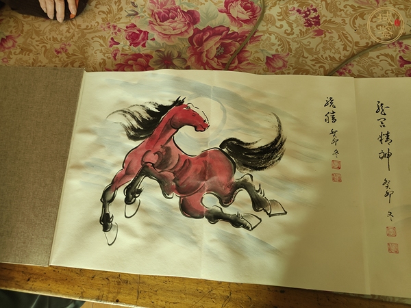 古玩字畫(huà)廣晨畫(huà)馬精品集真品鑒賞圖