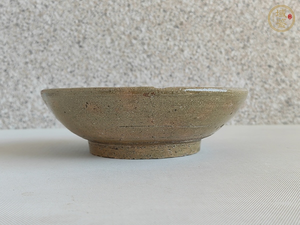 古玩陶瓷青釉研磨茶碗真品鑒賞圖