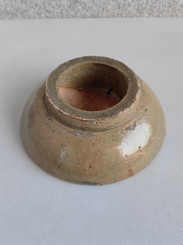 古玩陶瓷青釉研磨茶碗拍賣,當前價格980元