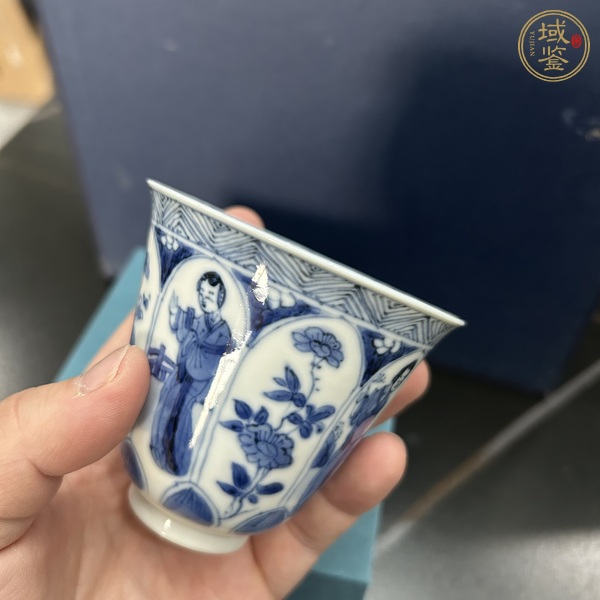 古玩陶瓷青花四美圖鈴鐺杯真品鑒賞圖