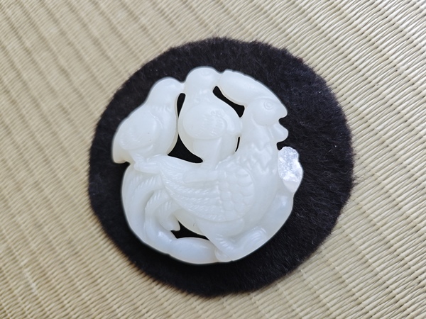 古玩玉器和田玉大吉大利玉佩拍賣,當前價格168元