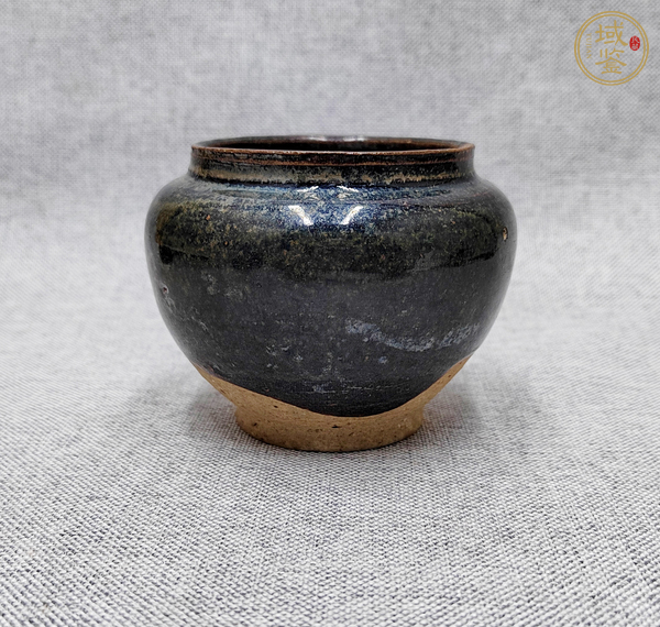 古玩陶瓷黑釉茶入真品鑒賞圖