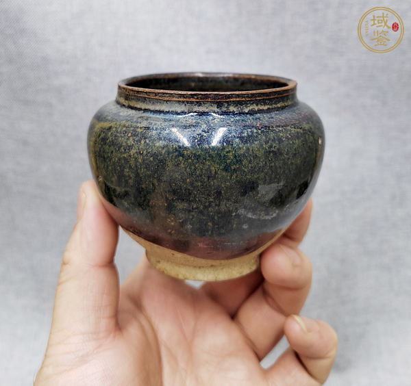 古玩黑釉茶入真品鑒賞圖