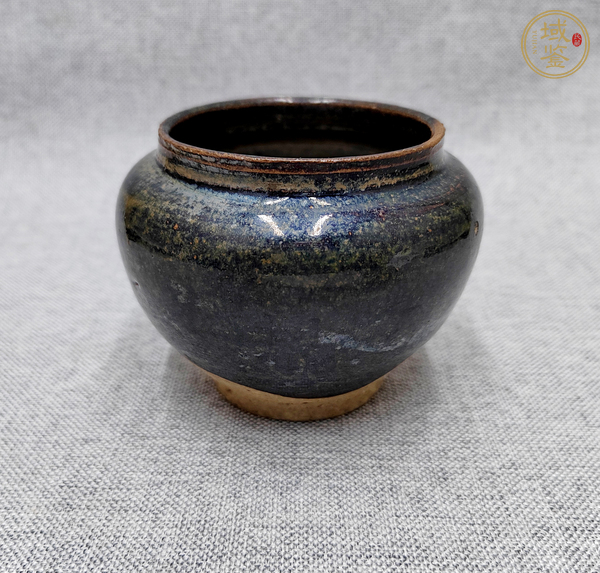 古玩陶瓷黑釉茶入真品鑒賞圖