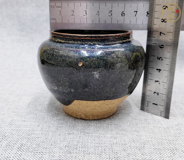 古玩陶瓷黑釉茶入真品鑒賞圖