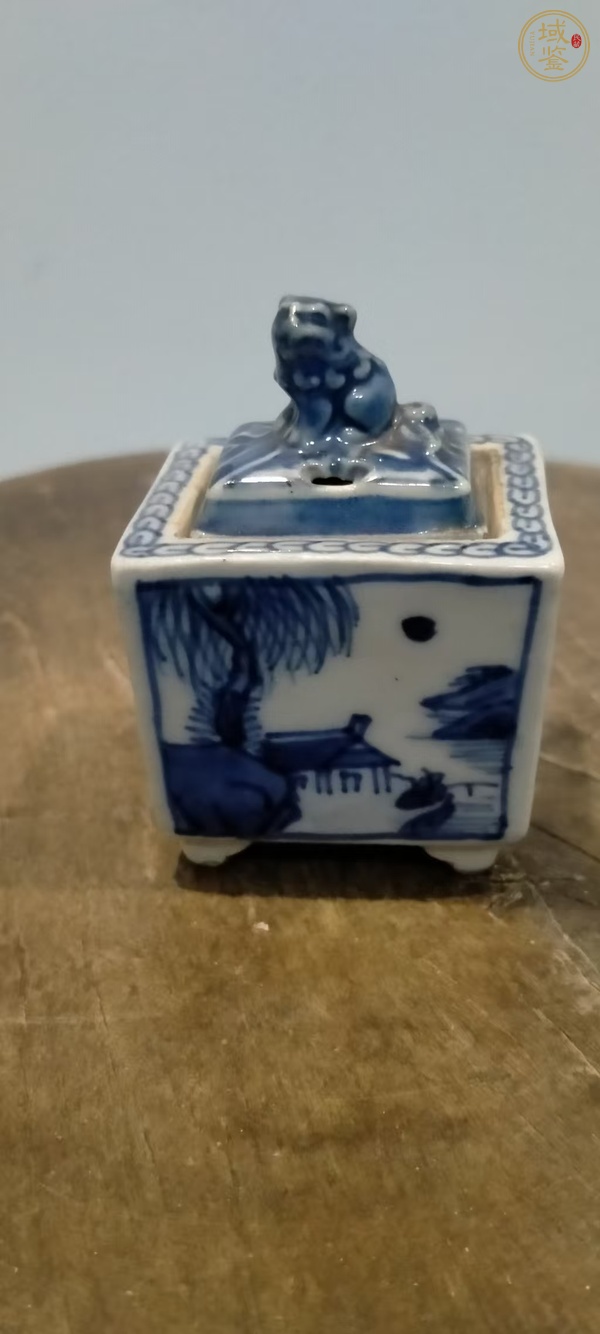 古玩陶瓷晚清青花香薰爐真品鑒賞圖